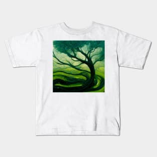 Paint Of abstract tree Kids T-Shirt